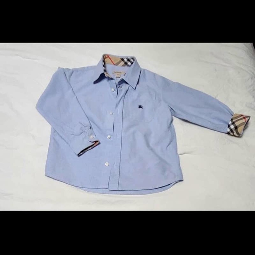Boys Button up Burberry Shirt